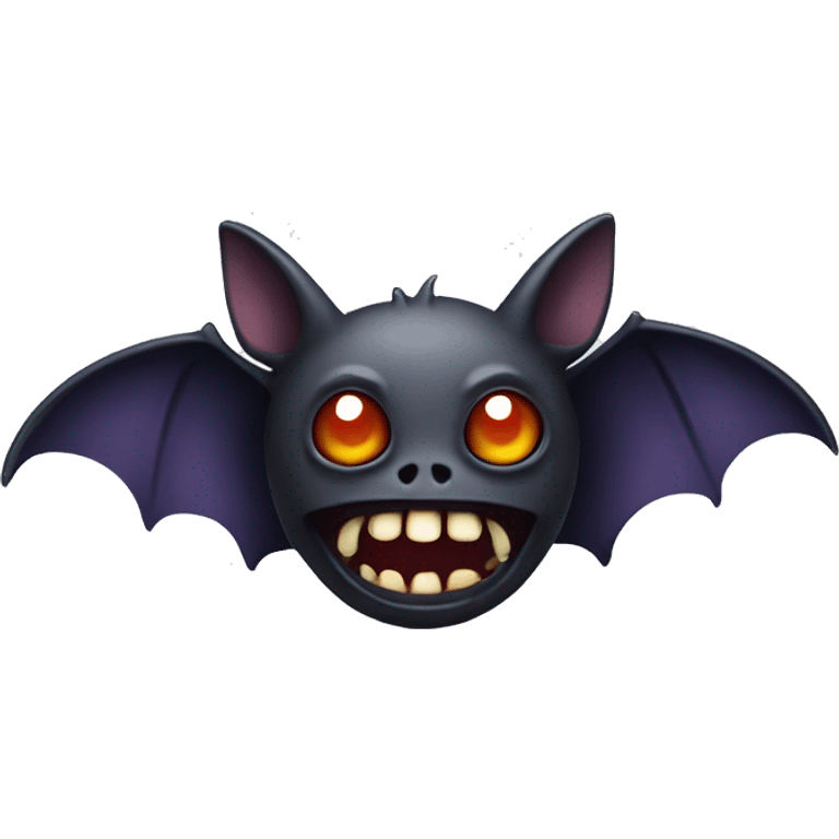 Scary bat emoji