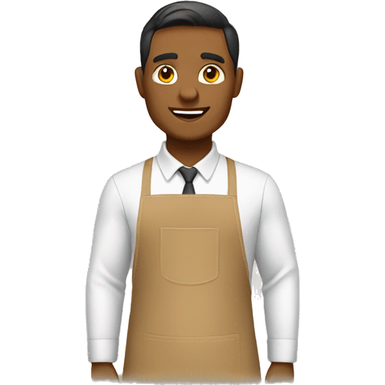 Tan apron emoji