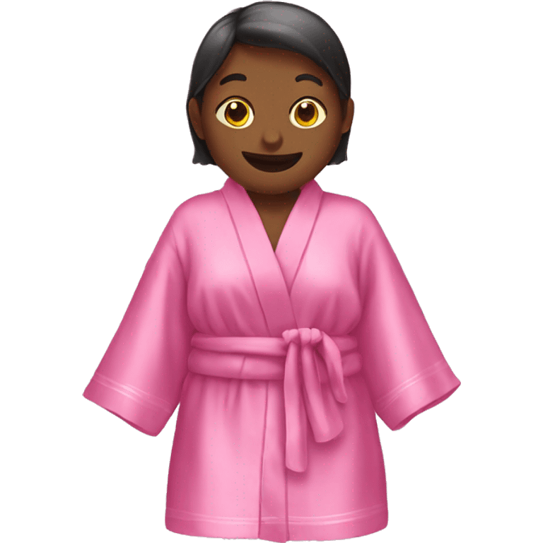 Pink silk robe emoji