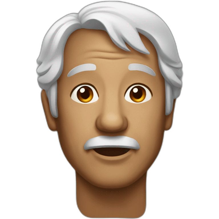 old man bold and use earings emoji