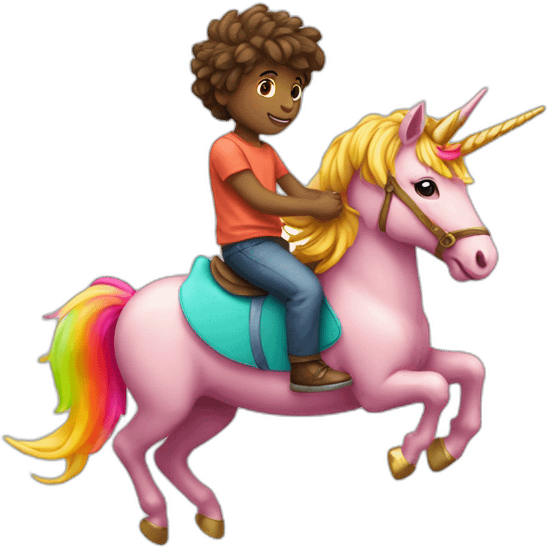 boy-riding-on-colorful-unicorn emoji