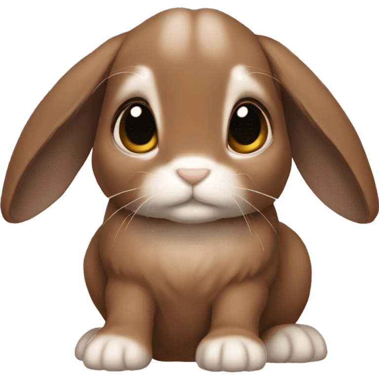 brown lop eared bunny  emoji