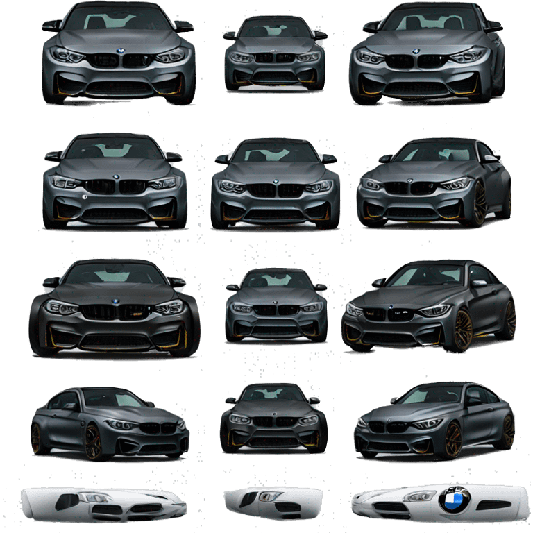 BMW M4 copetition full carbon front  emoji