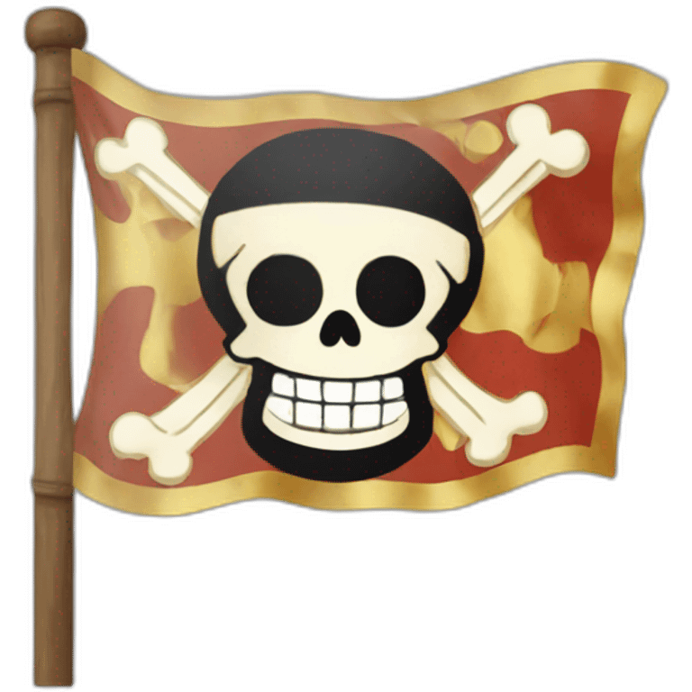 Luffy's jolly roger flag emoji