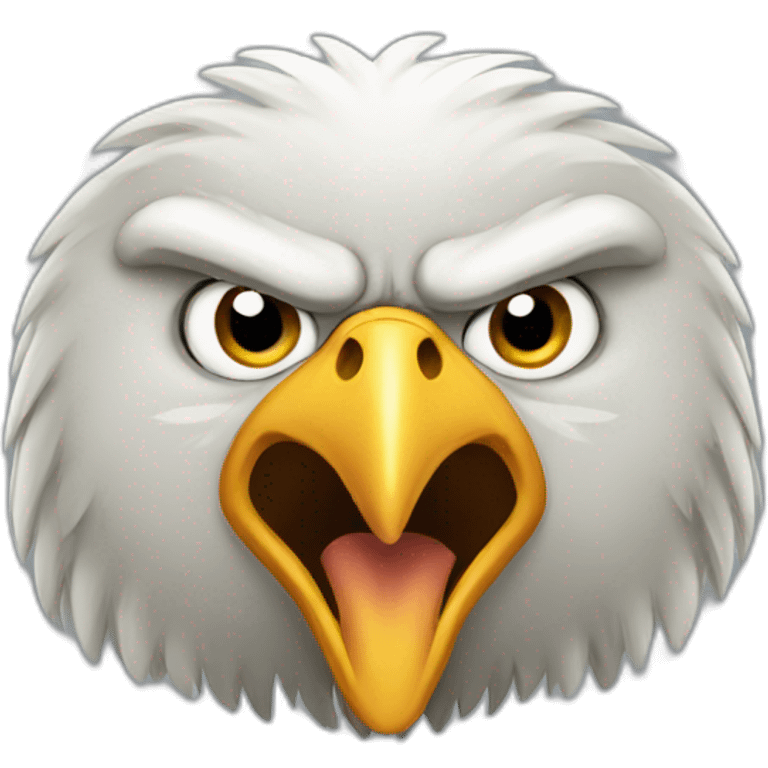 Angry eagle emoji