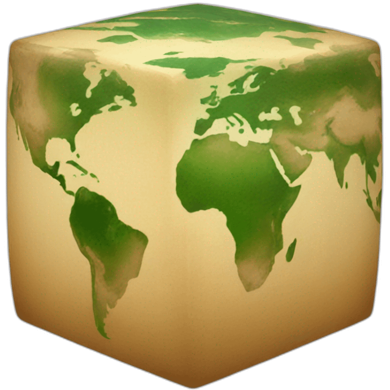 cubic earth emoji