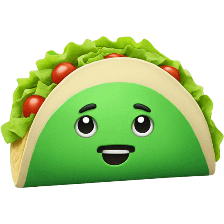 Green taco emoji