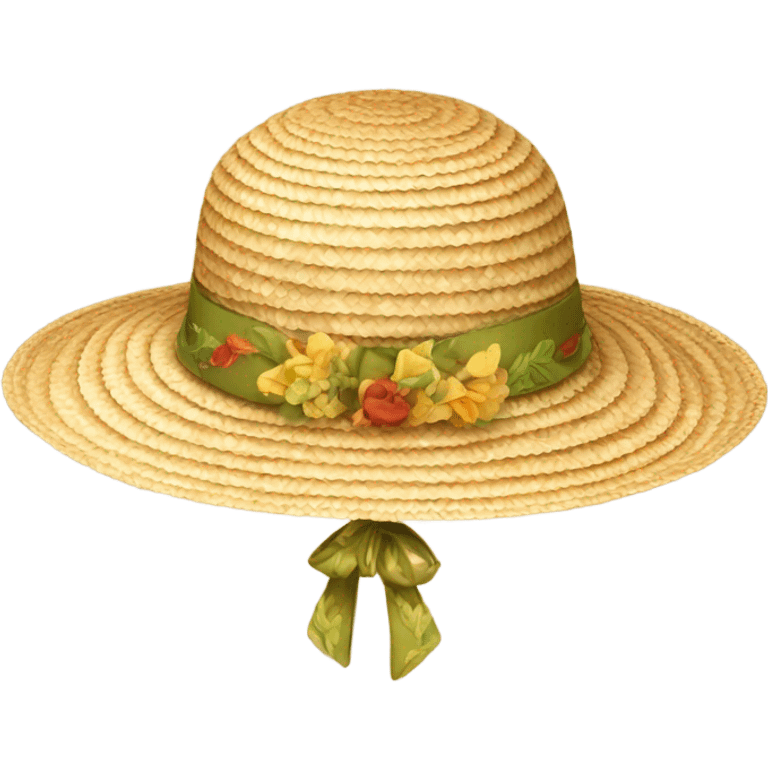 Straw sunhat emoji