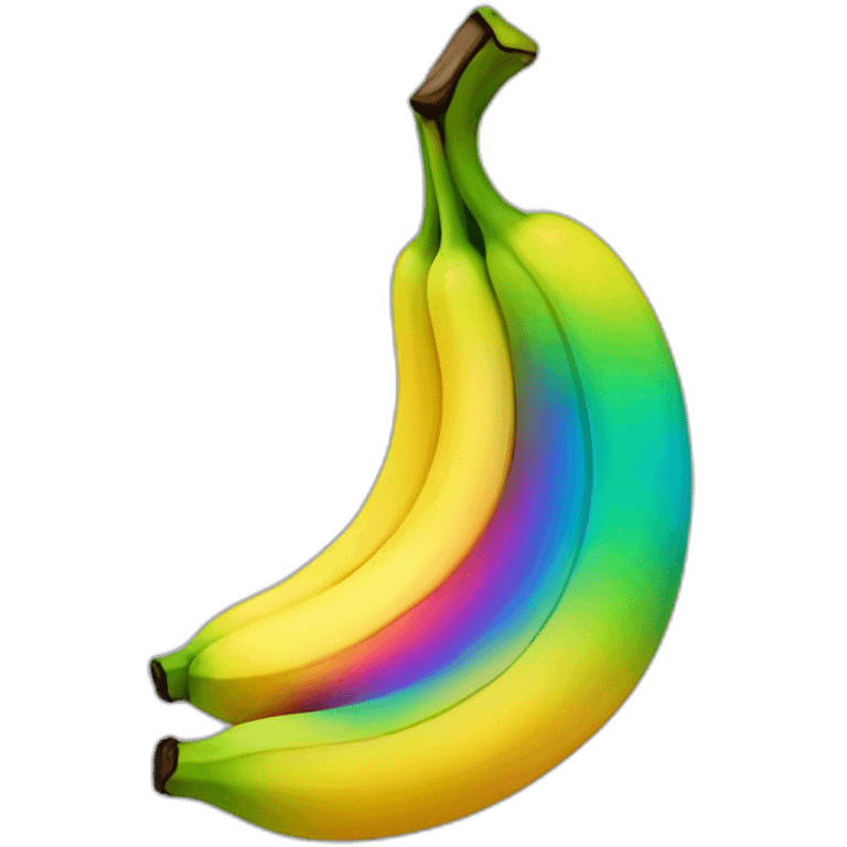 rainbow banana emoji