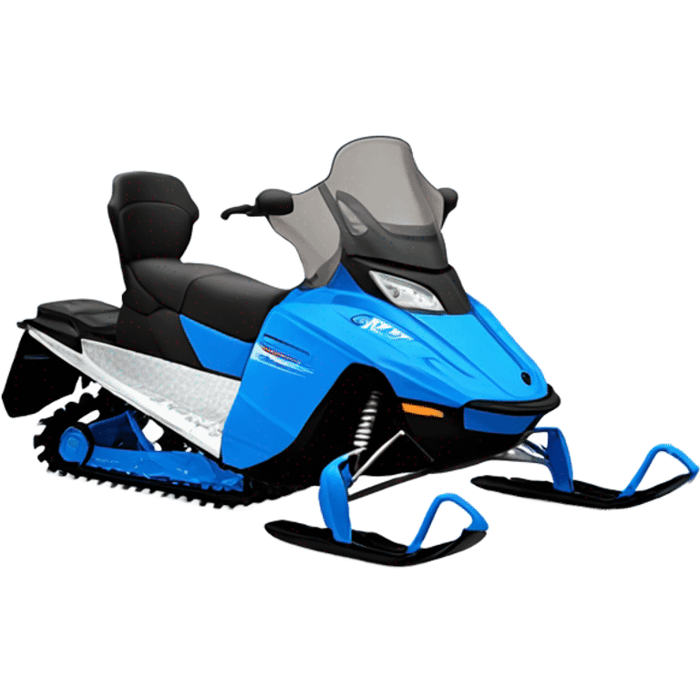 Blue Snowmobile emoji