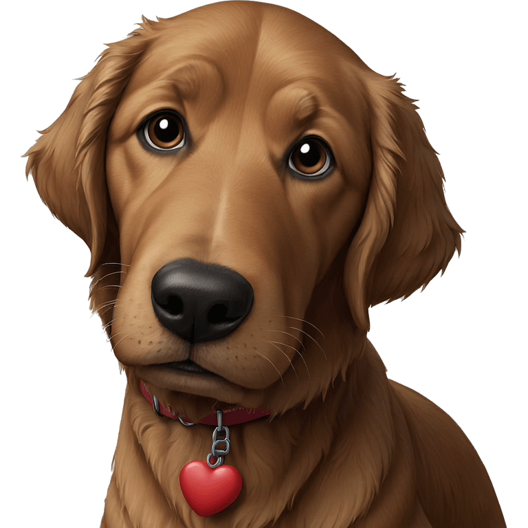 realistic solo dog portrait emoji