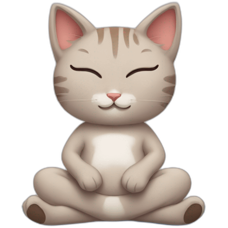 kitty yoga emoji