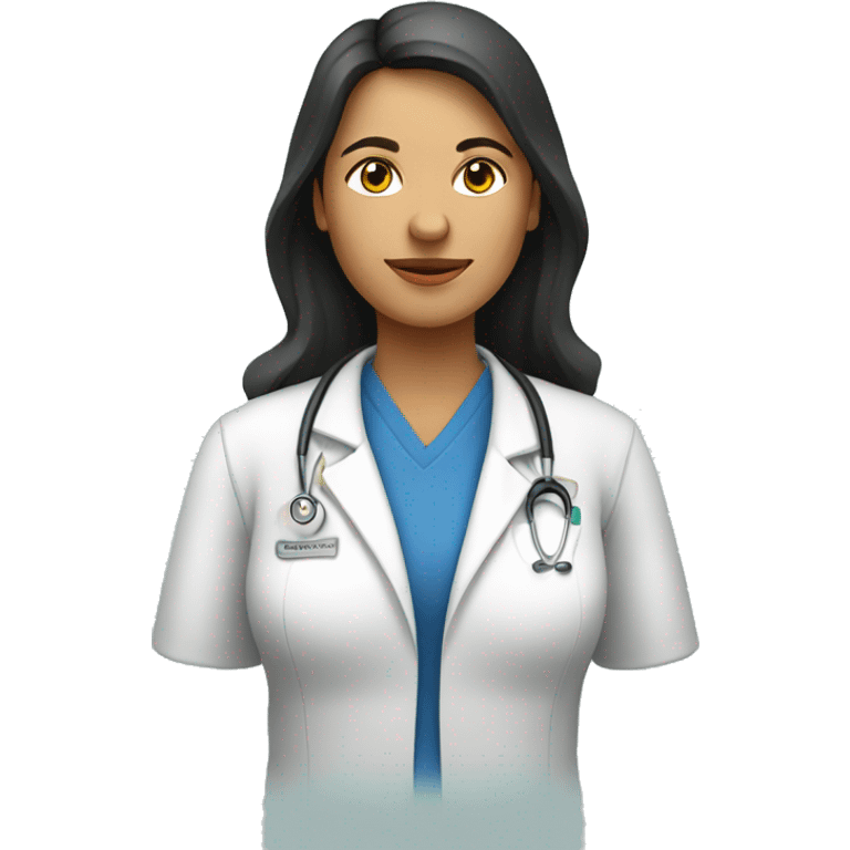 A woman Health professional from Amazonas, Brazil in a causal style emoji