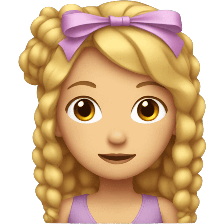 girl with bow in hair emoji