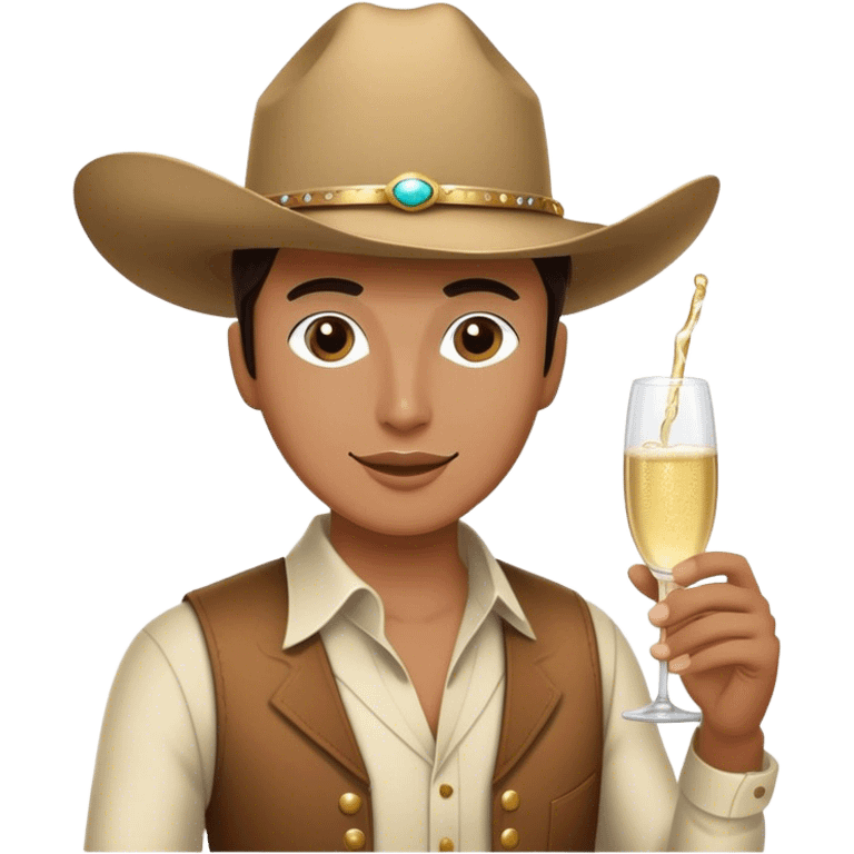 Cowgirl partying  emoji