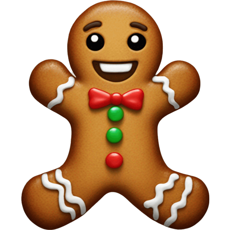 Gingerbread man emoji