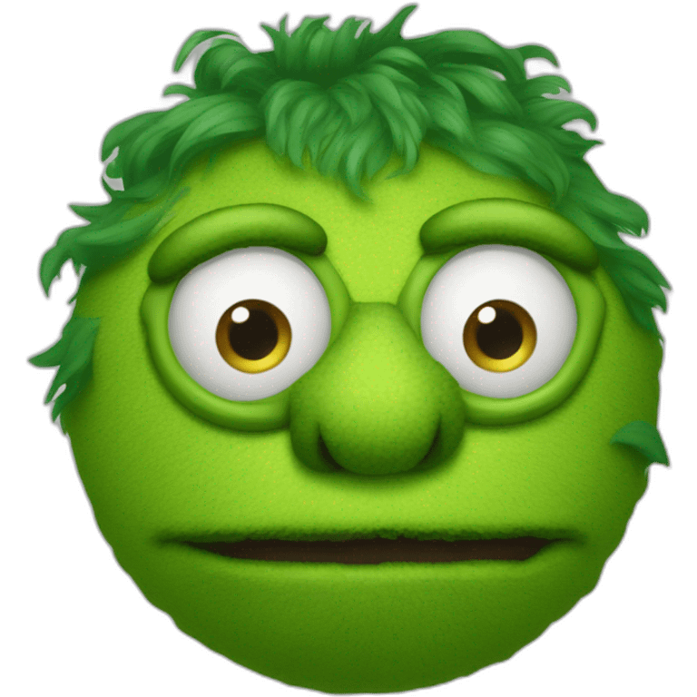 Cyclope green muppet  emoji