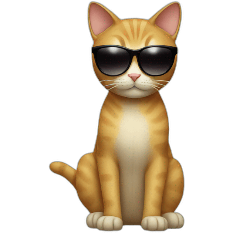 Cat with sunglasses emoji