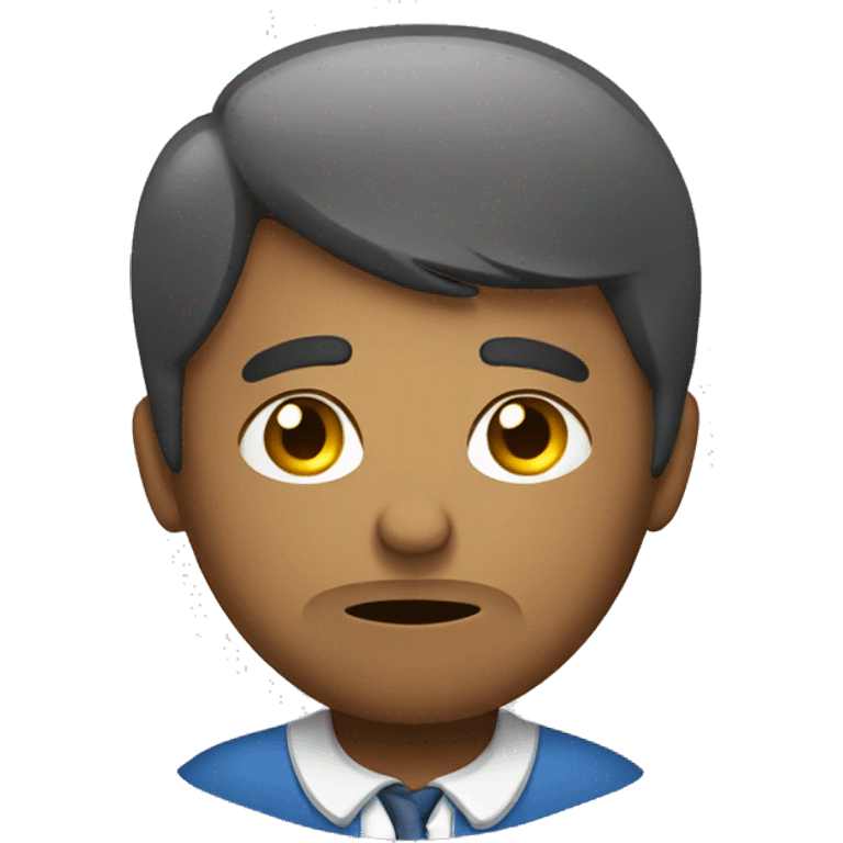 Tired employee emoji