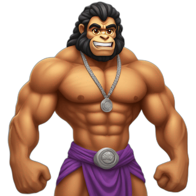 Lord Hanuman Body Builder emoji