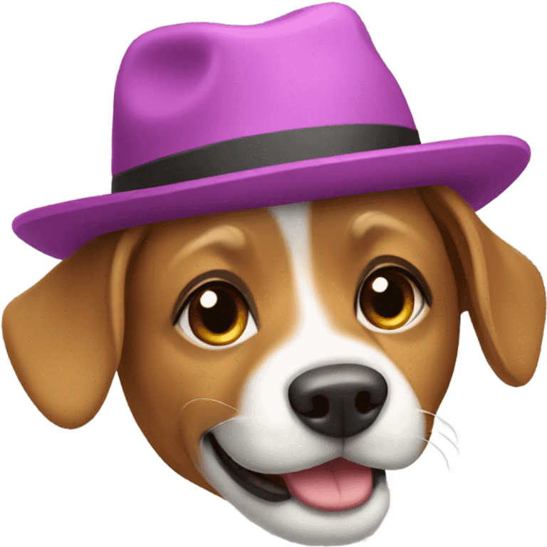 Dog wearing a hat  emoji