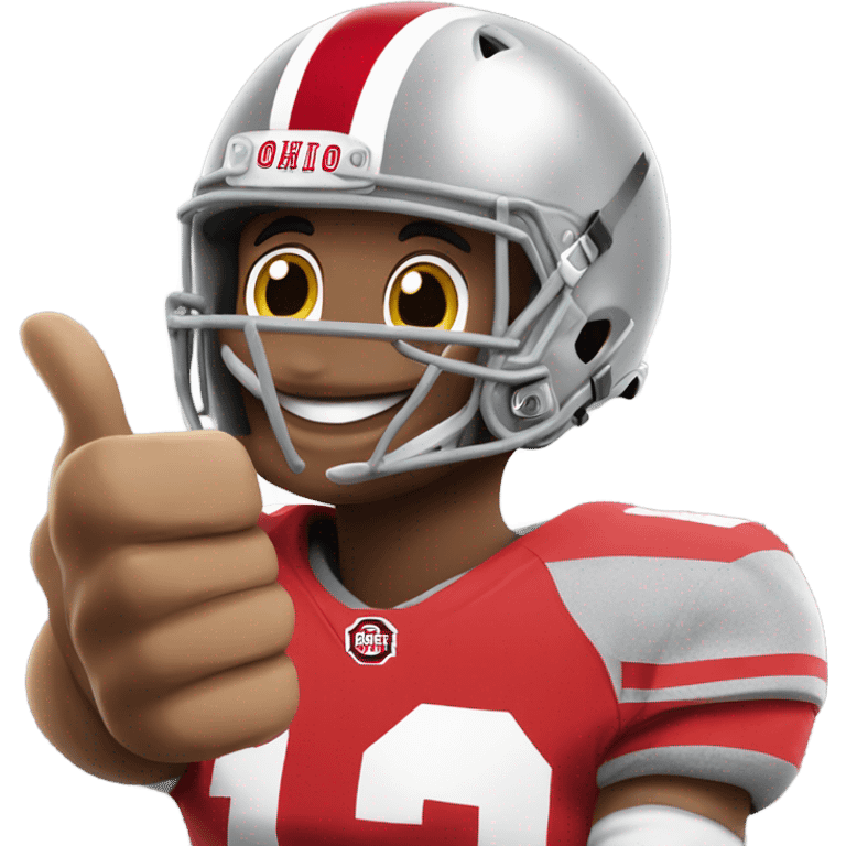 Ohio state mascot giving a thumbs up emoji