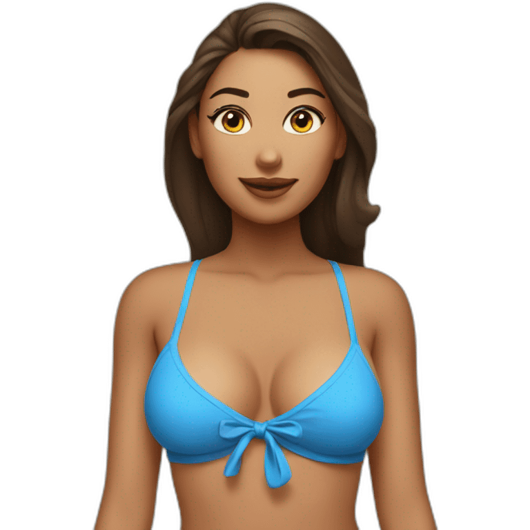 sexy gal in swimsuit emoji