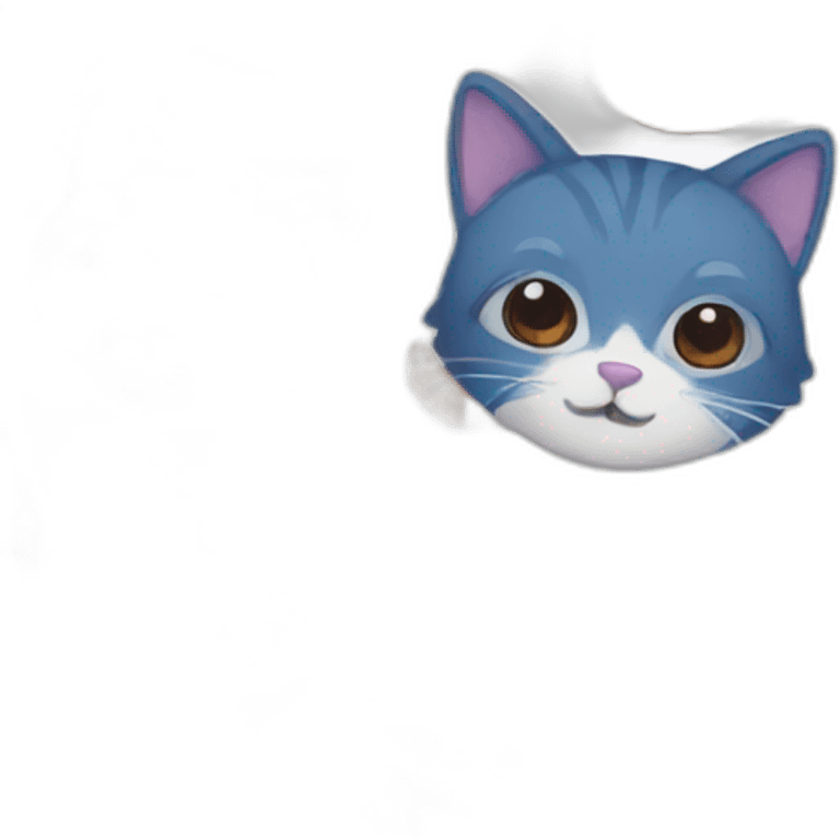 blue cat and red panda emoji