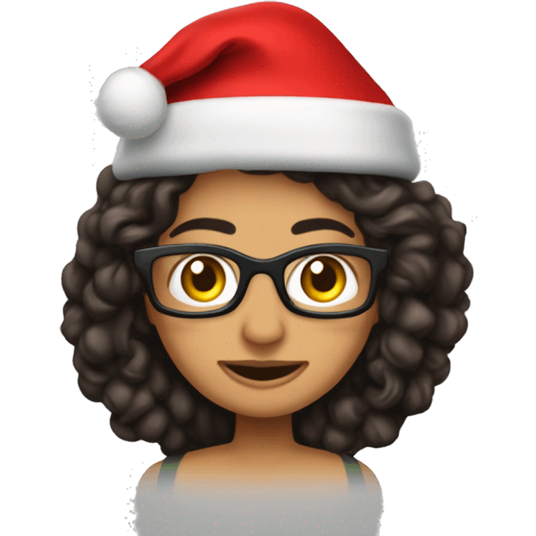 governor of Puerto Rico Jenifer Gonzalez with Santa’s hat emoji