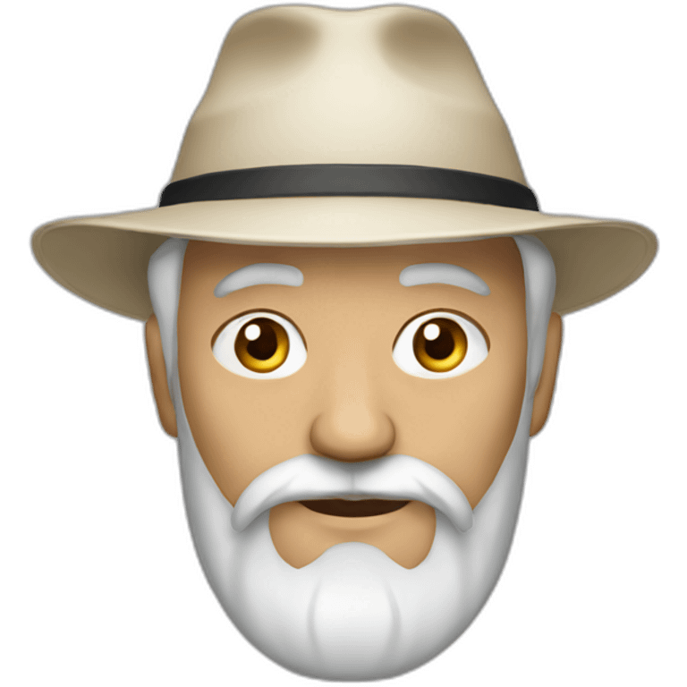 old jew with Central Asian cap emoji