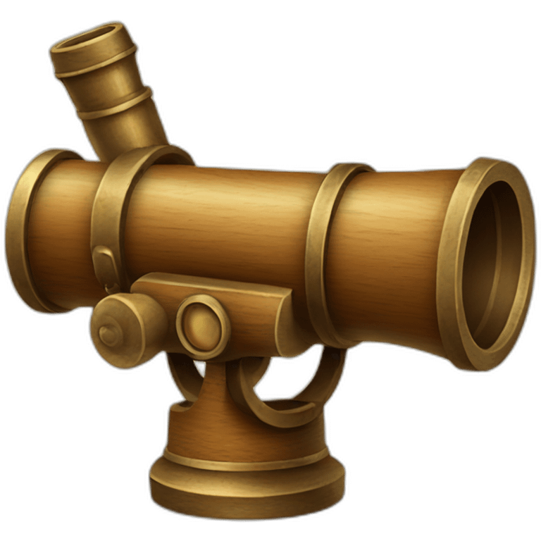 cartoon vintage spyglass emoji