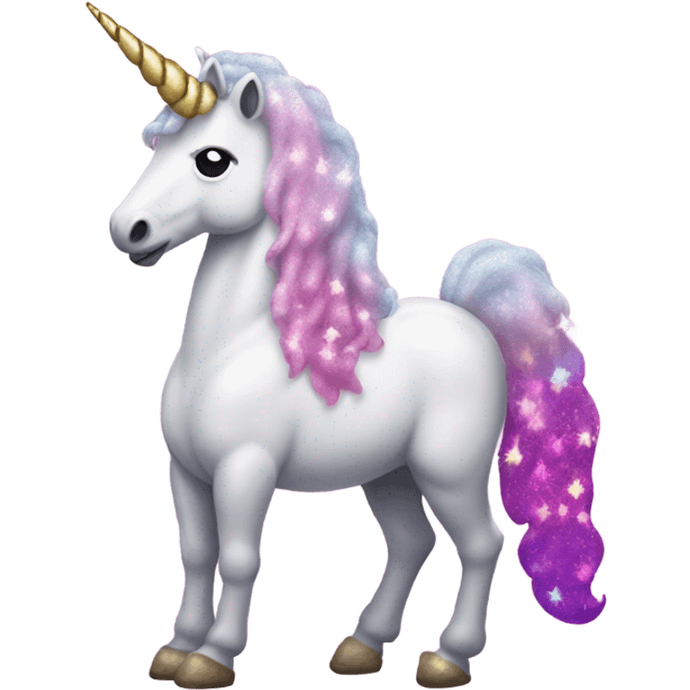 Gay unicorn pooping glitter emoji