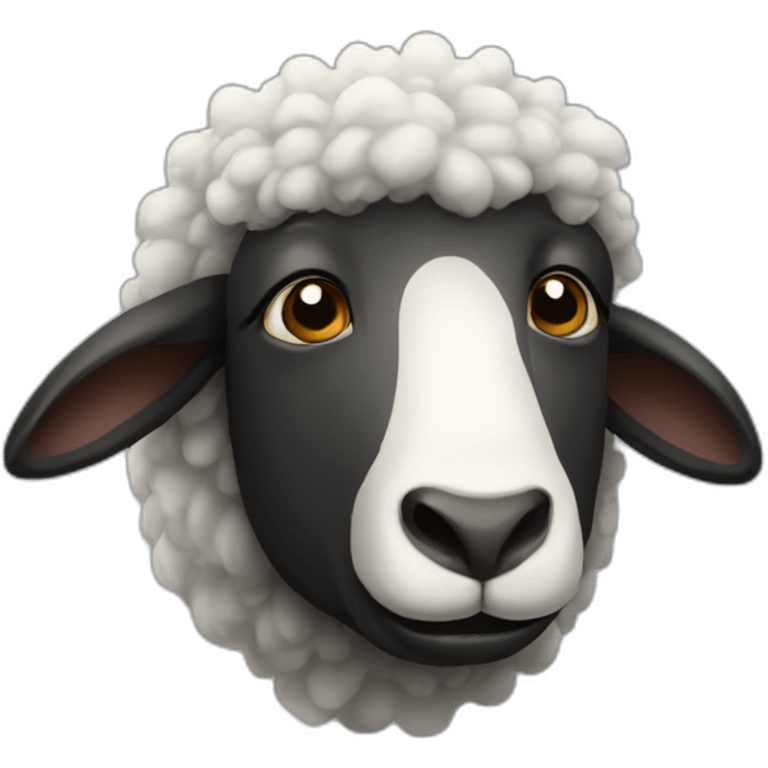 black sheep face emoji