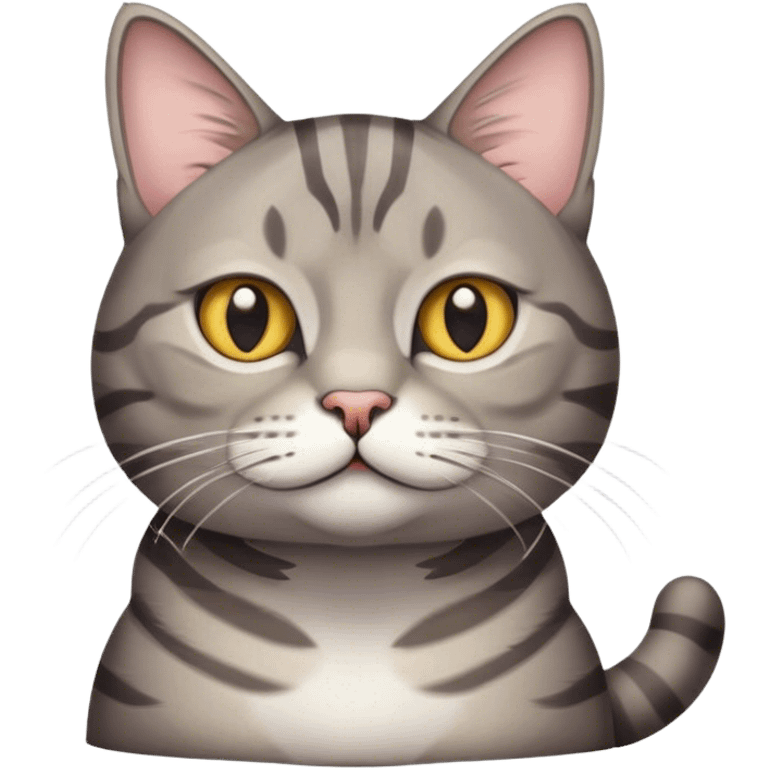 gray tabby cat emoji