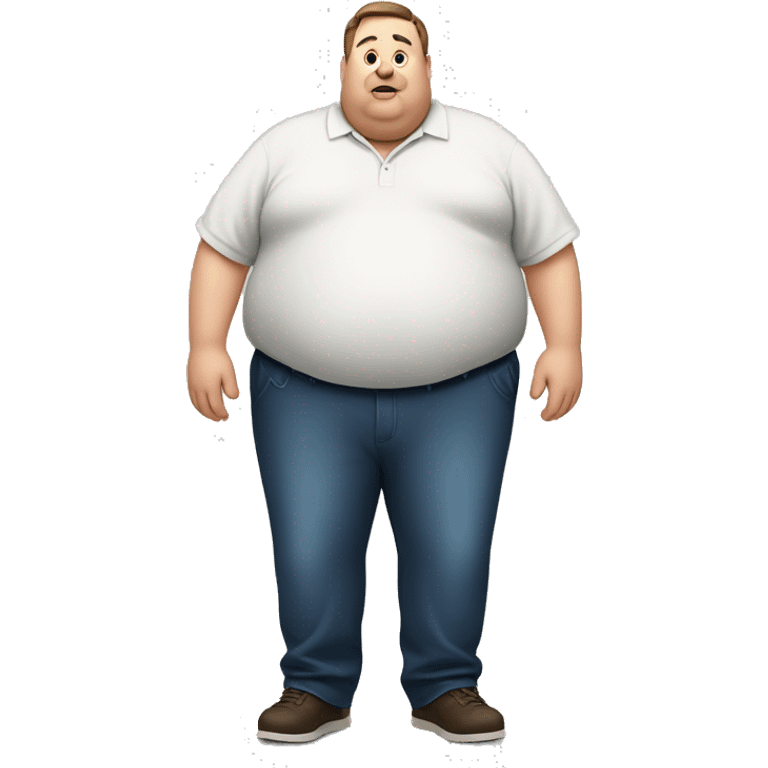 obese fat man emoji