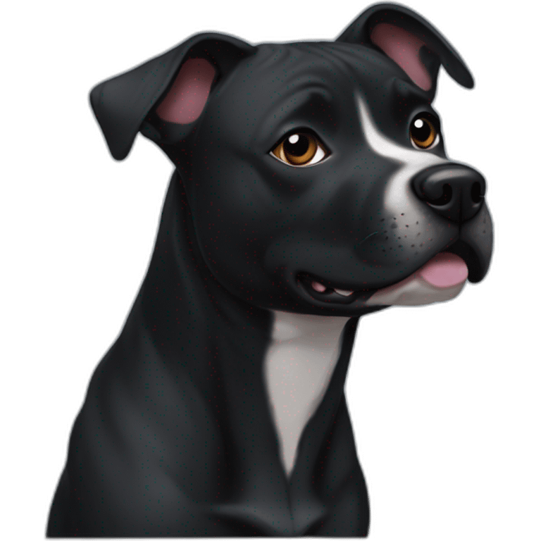 Staffie noire emoji