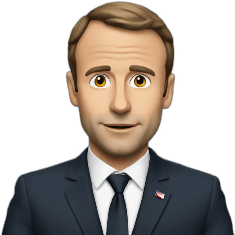 Macron travelling emoji