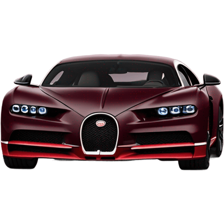 Burgundy Bugatti Chiron Super Sport emoji