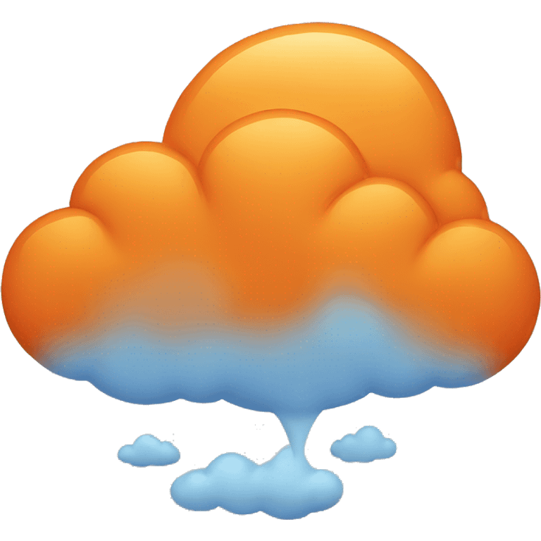 orange cloud  emoji