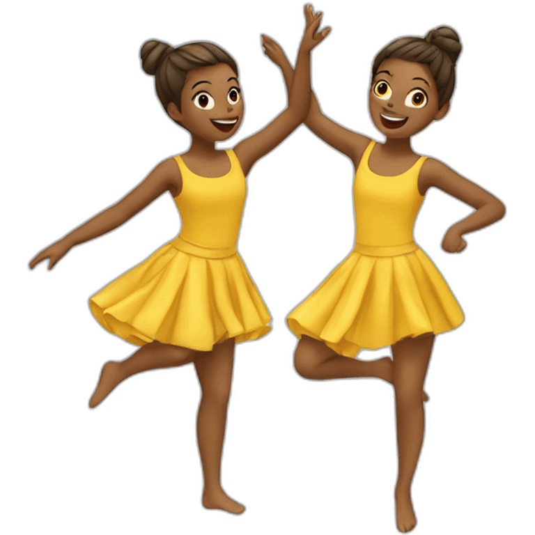 Deux filles qui danse ensemble emoji