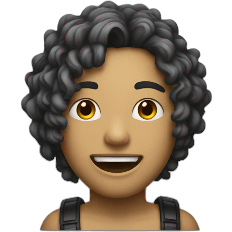 Métal singer emoji