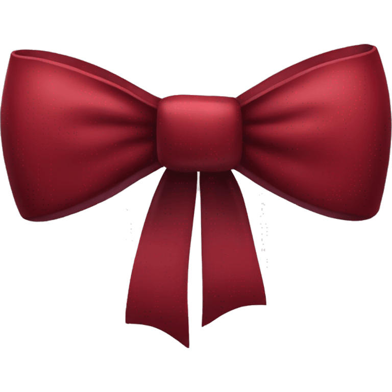 Dark red bow emoji