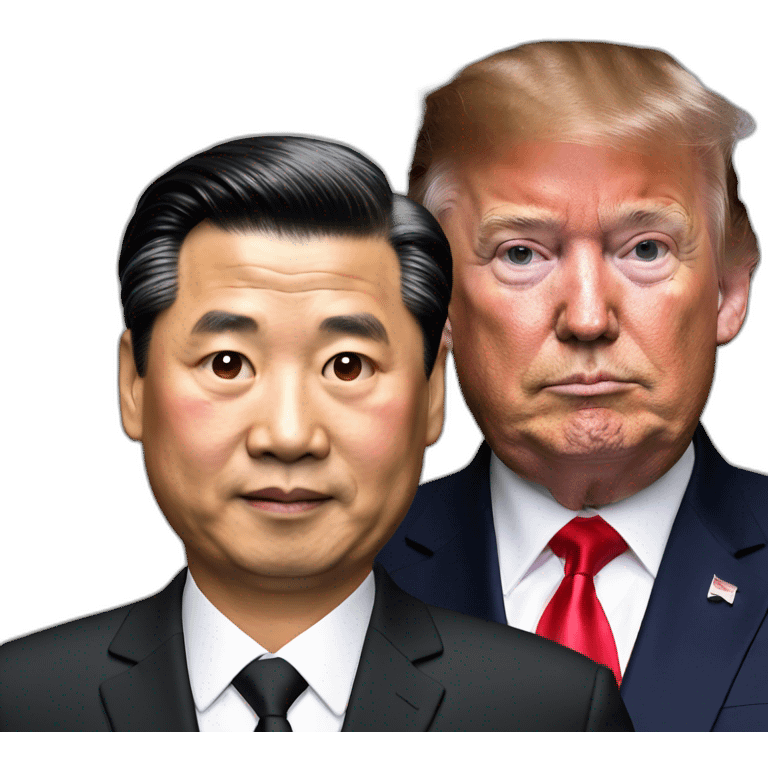 President Xi and Trump emoji