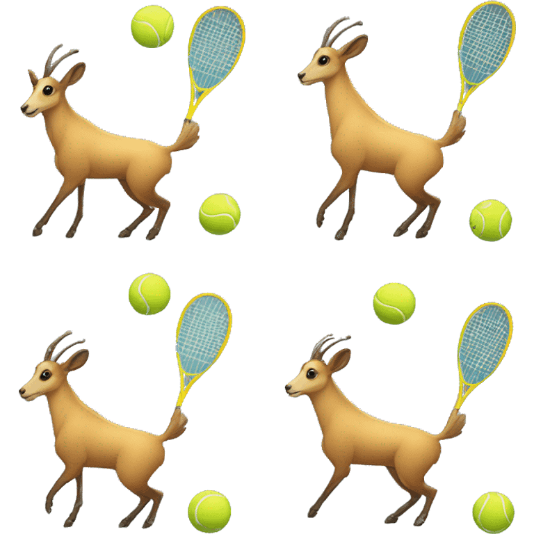 Chamois playing tennis emoji