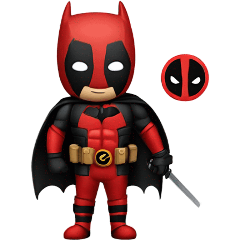 Batman Deadpool dresh emoji