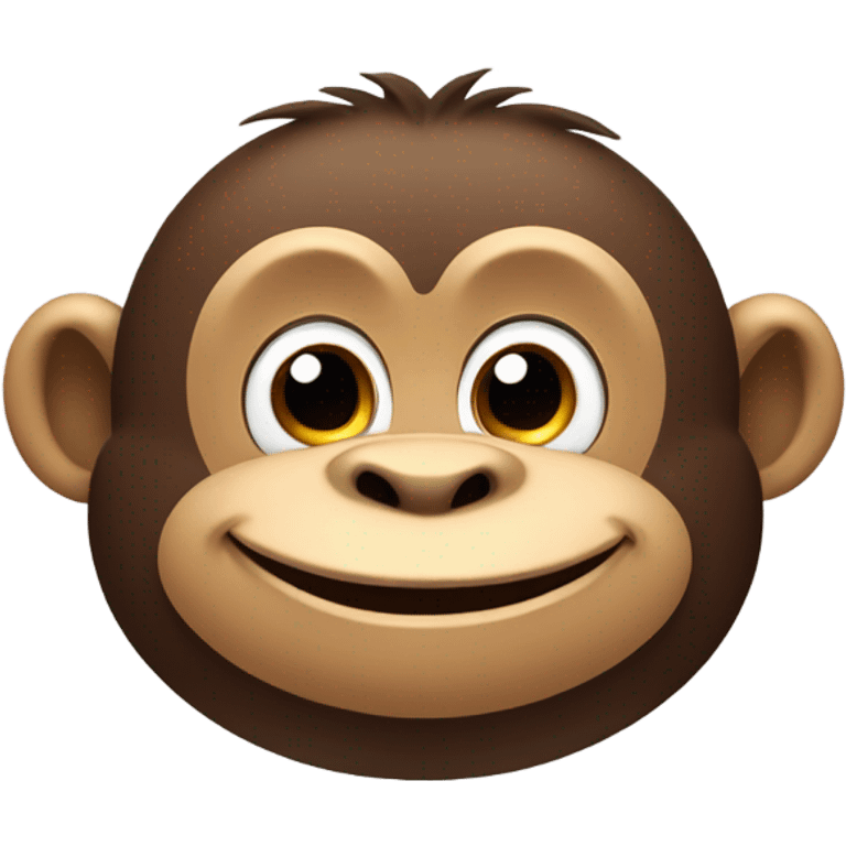 Big fat funny monkey emoji