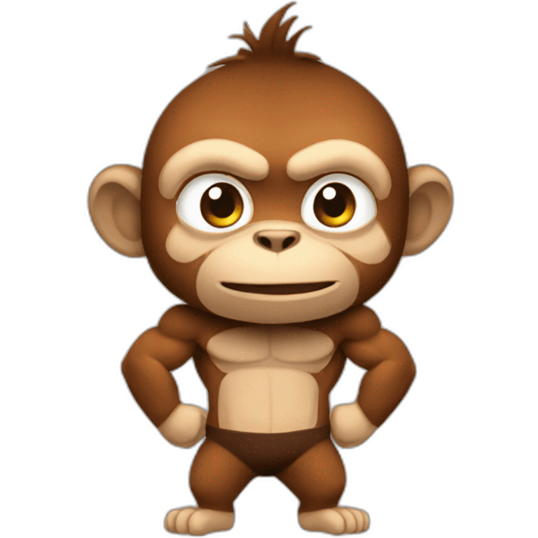 Monkey muscle emoji