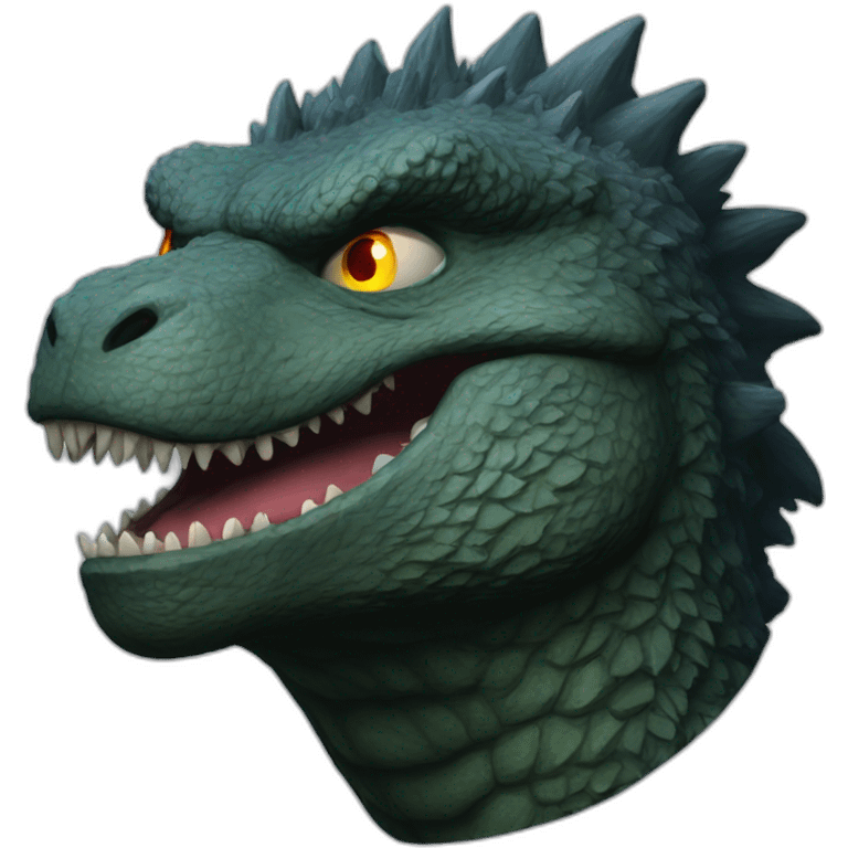 Godzilla face emoji