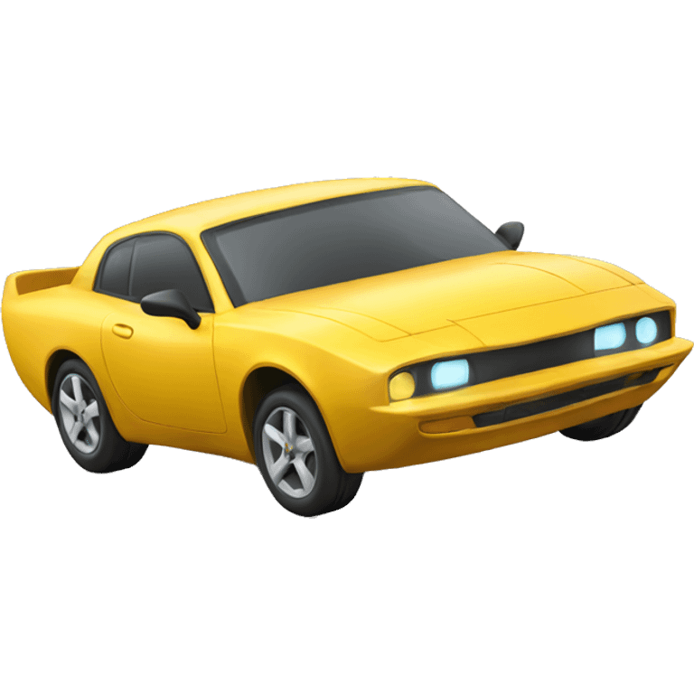 flying sports car 3d emoji