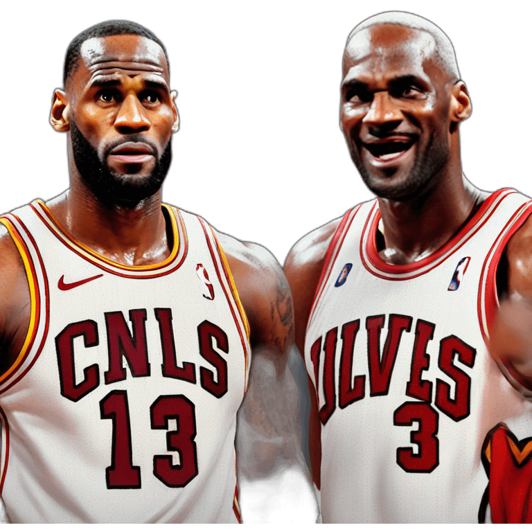 Lebron james vs Michael Jordan emoji